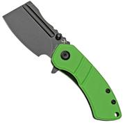 Kansept Korvid M T2030A8 Black, Green G10 pocket knife, Justin Koch design