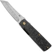 Afbeelding voor Kansept Higonokami T2135A1 Damascus, Shred Carbon Fiber, zakmes, Goran Mihajlovic design