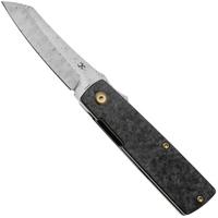 Afbeelding voor Kansept Higonokami T2135A1 Damascus, Shred Carbon Fiber, zakmes, Goran Mihajlovic design