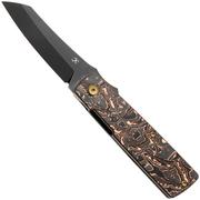 Afbeelding voor Kansept Higonokami T2135A2 Blackwashed 154CM, Copper Carbon Fiber, zakmes, Goran Mihajlovic design
