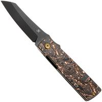 Afbeelding voor Kansept Higonokami T2135A2 Blackwashed 154CM, Copper Carbon Fiber, zakmes, Goran Mihajlovic design