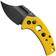 Afbeelding voor Kansept Wasp T2144F4 Blackwashed 154CM, Yellow G10, zakmes, Koch Tools design