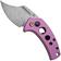 Afbeelding voor Kansept Wasp T2144F6 Stonewashed 154CM, Purple Anodized Titanium, zakmes, Koch Tools design
