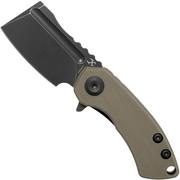Kansept Mini Korvid T3030A2 Black, Sand G10 pocket knife, Justin Koch design