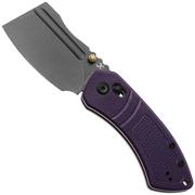Afbeelding voor Kansept Korvid V TE2030V3, Blackwashed D2, Diamond Pattern Purple G10 zakmes, Justin Koch design