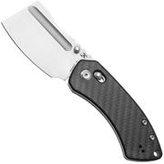 Afbeelding voor Kansept Korvid V TE2030V7, Stonewashed D2, Twill Carbon Fiber / G10 zakmes, Justin Koch design