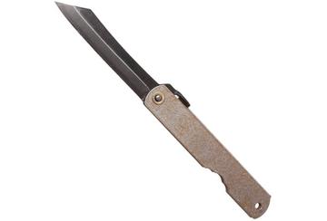 Higonokami couteau 7,4 cm KT-HIGO-SPE1, acier carbone SK, silver/gold
