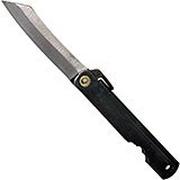Higonokami couteau de poche 6,6 cm KT-HIGO06BL, acier carbone SK, noir