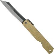 Higonokami coltello da tasca 7.3 cm HIGOC1B, Blue paper steel, Bronze Finished Steel
