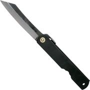 Higonokami couteau de poche 7,3 cm HIGOCBB, Blue paper steel, Matte Black Steel