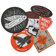 Knivesandtools Sticker Set #02, diseño de Padraig Croke