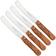 Image for Knivesandtools Traditional Buckels, stainless steel, olive wood, 4-piece set of Buckels breakfast knives