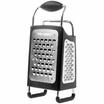 Microplane Box Grater, grattugia a 4 lati, nero