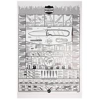Bild für KNAFS Knife Chart: A Modern Guide to Knives Poster, gerollt
