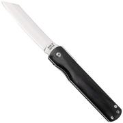 Higonokami zakmes 8 cm HIGOLNRBL Linerlock Black Pakkawood, gelamineerd staal