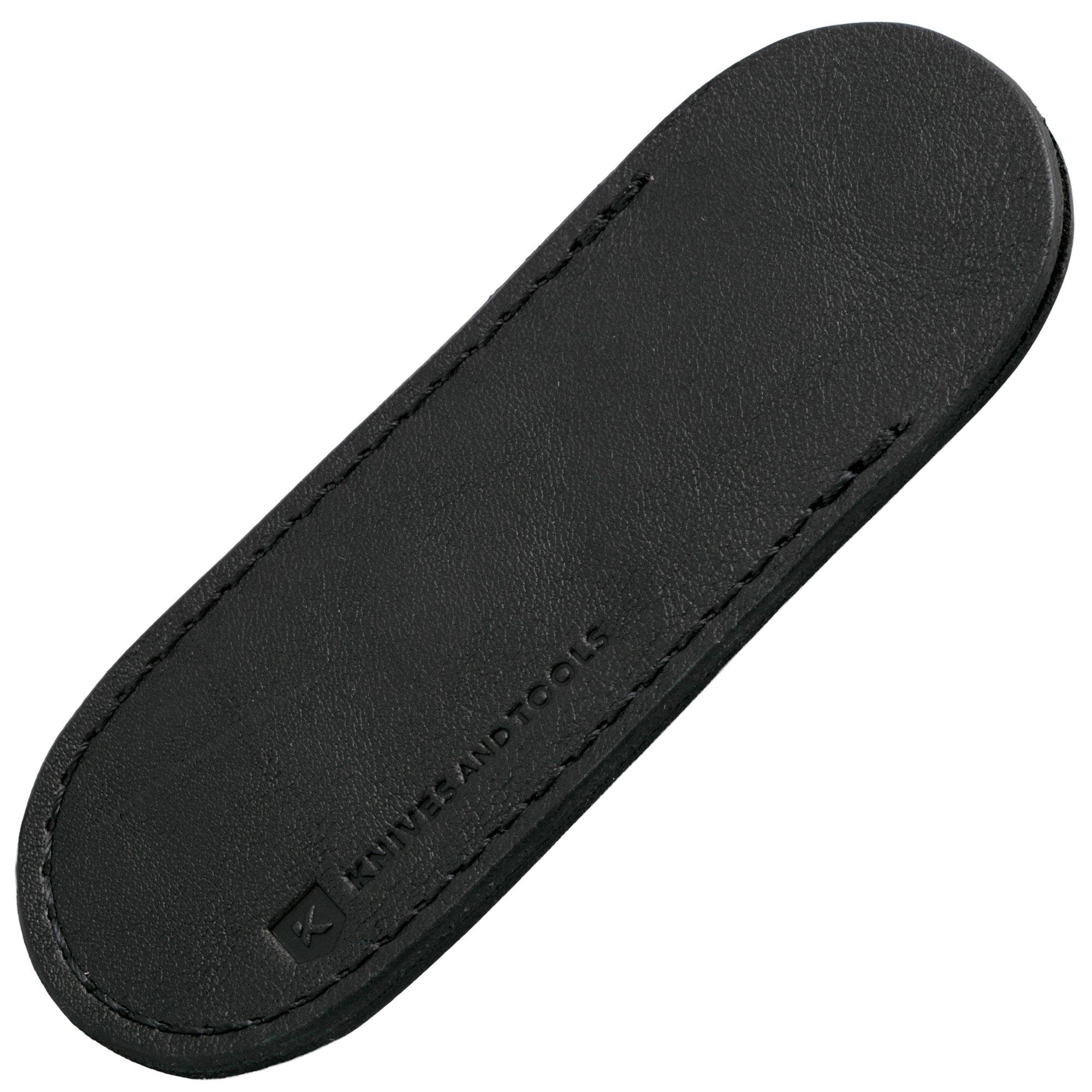 Knivesandtools Leather Sheath, Black, Small, étui