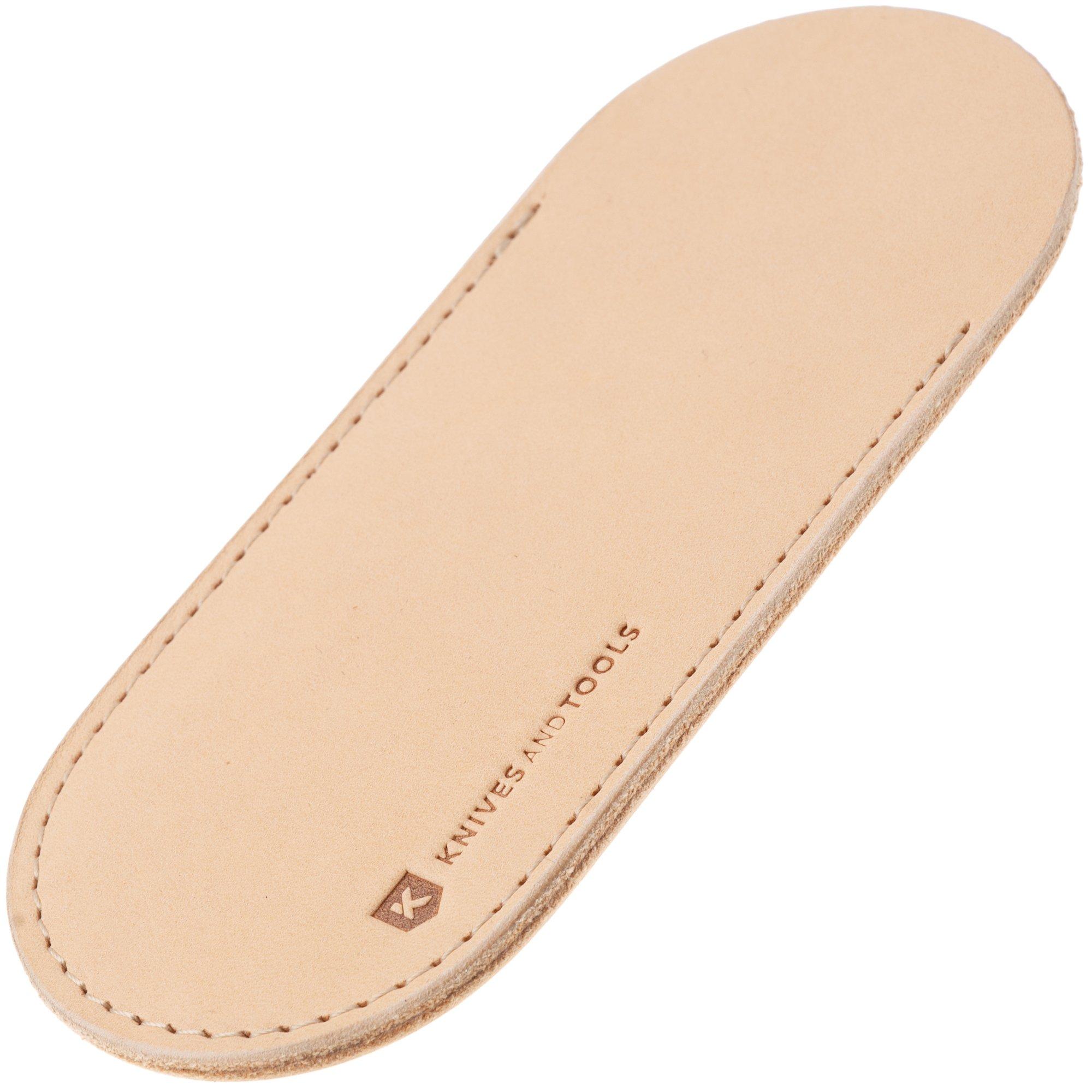 Knivesandtools Leather Sheath, Natural, Large, Leder-Messerscheide