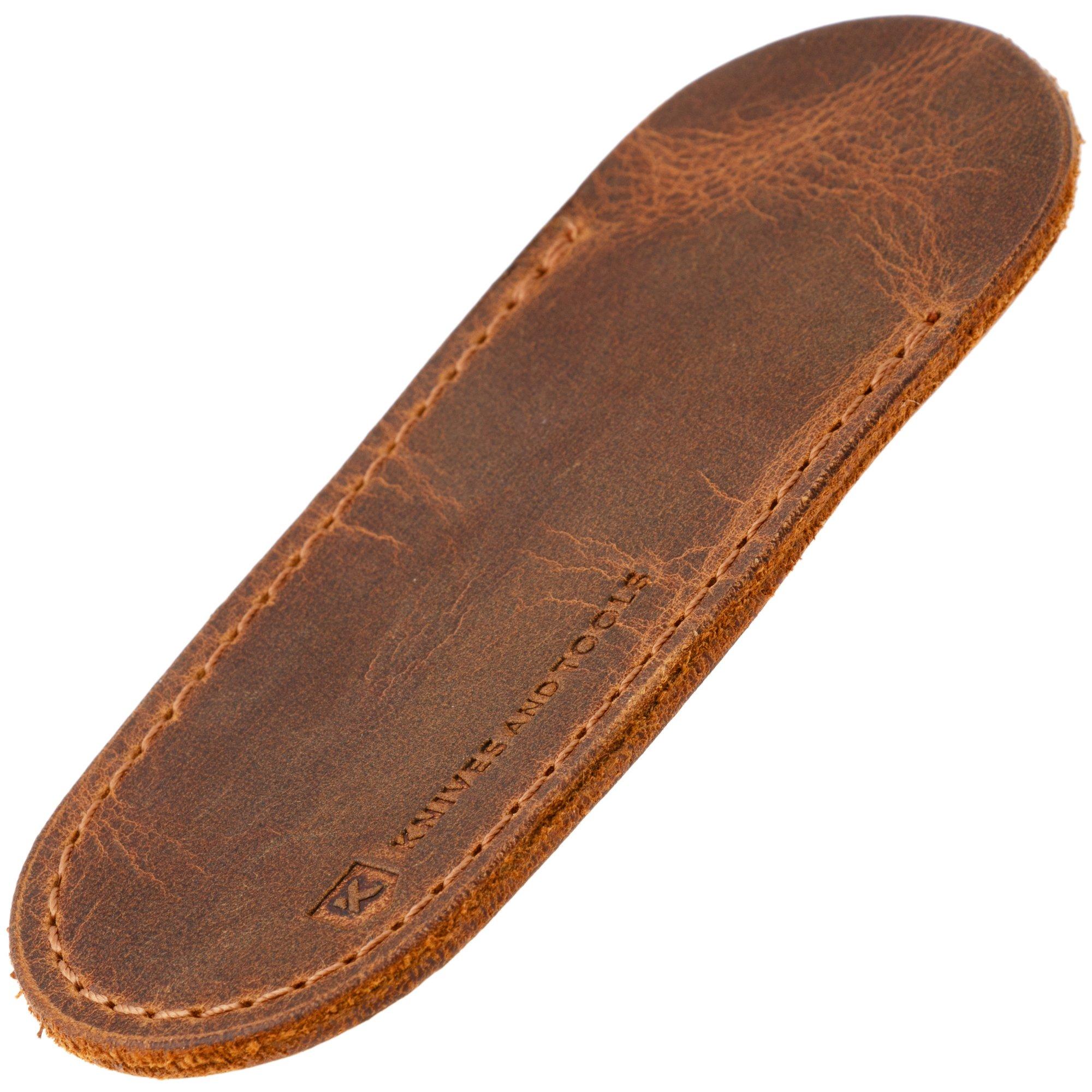 Knivesandtools Leather Sheath, Limited Edition Vintage Brown, Small, funda