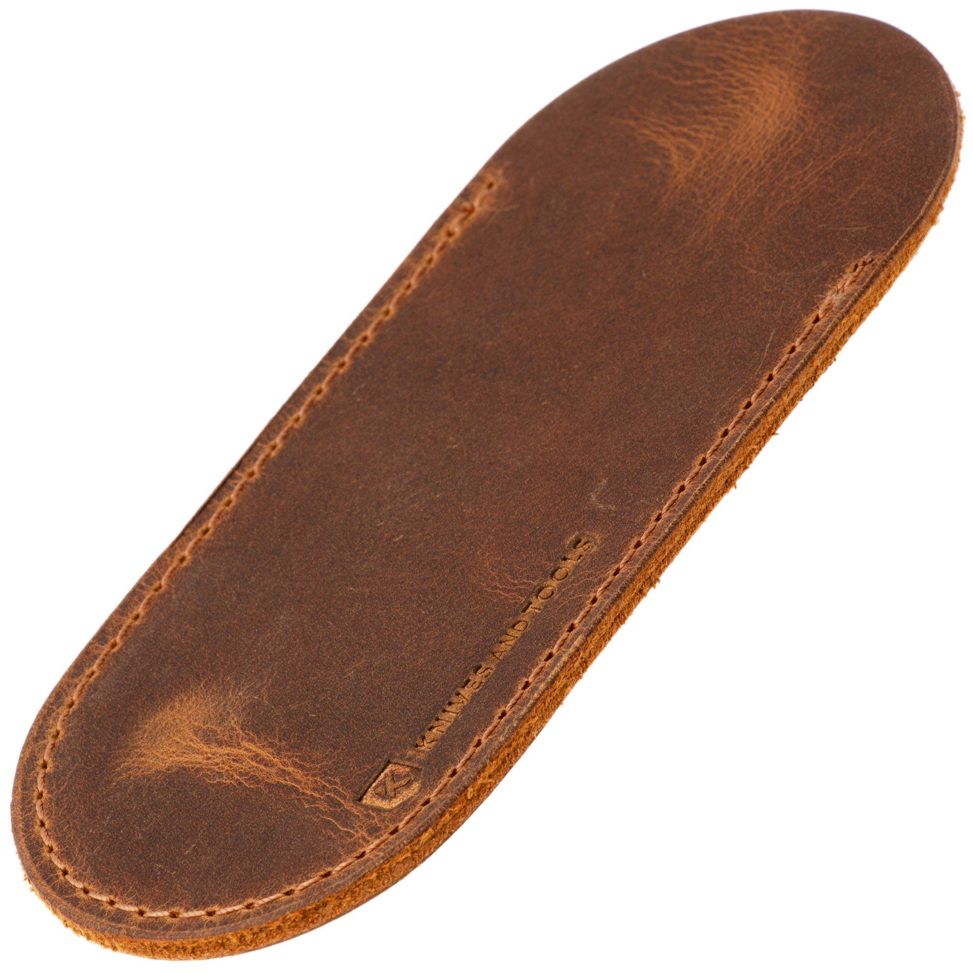 Knivesandtools Leather Sheath, Limited Edition Vintage Brown, Large, Leder-Messerscheide
