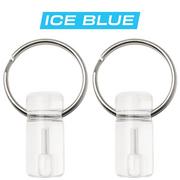 Afbeelding voor Knivesandtools Tritium Bivvy Zip Marker, Ice Blue, tweedelig, lichtgevende sleutelhanger