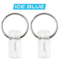 Afbeelding voor Knivesandtools Tritium Bivvy Zip Marker, Ice Blue, tweedelig, lichtgevende sleutelhanger