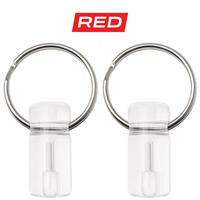 Afbeelding voor Knivesandtools Tritium Bivvy Zip Marker, Red, tweedelig, lichtgevende sleutelhanger