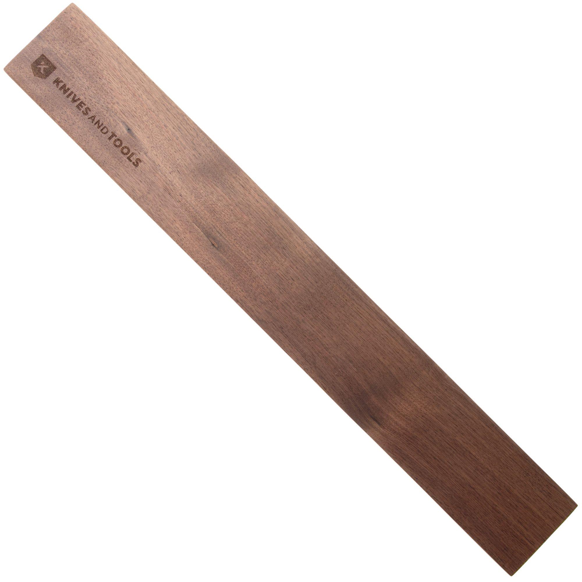 Knivesandtools Magnetic Knife Strip MKH106-40 Walnut, magnetic knife strip, 40 cm