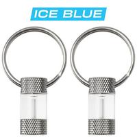 Afbeelding voor Knivesandtools Tritium MiniGlow Marker, Ice Blue, tweedelig, lichtgevende sleutelhanger