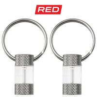 Afbeelding voor Knivesandtools Tritium MiniGlow Marker, Red, tweedelig, lichtgevende sleutelhanger