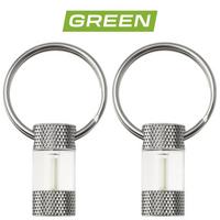 Afbeelding voor Knivesandtools Tritium MiniGlow Marker, Tinted Green, tweedelig, lichtgevende sleutelhanger
