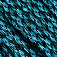 Image for Knivesandtools 550 paracord type III, colour: neon tq & black camo, 100 ft (30.48 m)