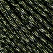 Knivesandtools 550 paracord type III, color: Olive Drab & Black camo, 100 ft (30,48 m)