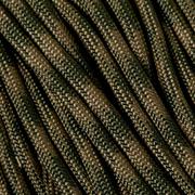 Knivesandtools 550 paracord type III, color: Coyote & Olive Drab, 50 ft (15,24 m)