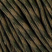 Knivesandtools 550 paracord type III, cor: coyote & olive drab, 50 ft (15.24 m)