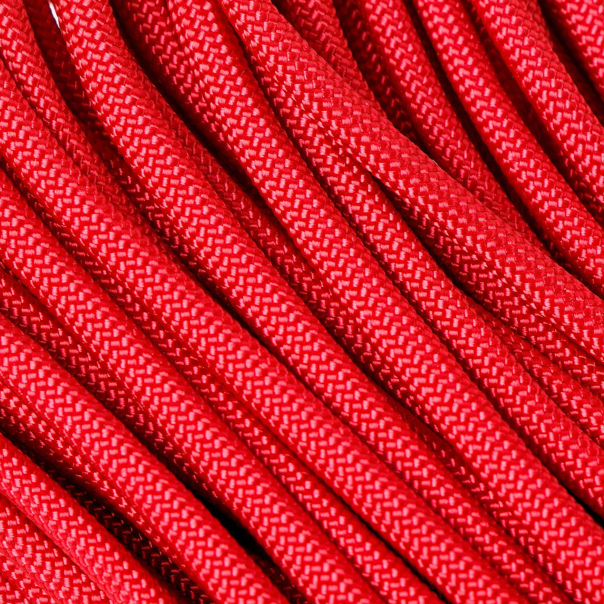 Knivesandtools 550 paracord type III, colour: imperial red, 50 ft (15.24 m)