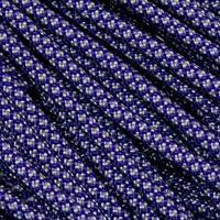 Image for Knivesandtools 550 paracord type III, colour: acid purple with silver grey diamonds - 50 ft (15.24 meters)