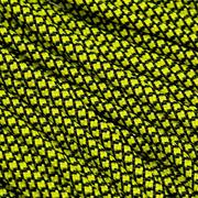 Knivesandtools 550 paracord type III, color: canary yellow diamonds - 50 ft (15,24 m)