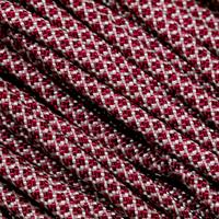 Image for Knivesandtools 550 paracord type III, colour: cream with burgundy diamonds - 50 ft (15.24 meters)