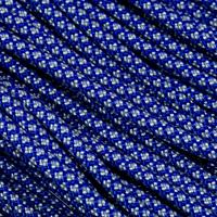 Bild für Knivesandtools 550 Paracord Typ III, Farbe: electric blue with silver grey diamonds - 50 ft (15,24 m)