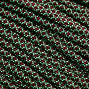 Knivesandtools 550 paracord type III, kleur: mint with burgundy diamonds - 50 ft (15,24 meter)