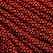 Knivesandtools 550 paracord type III, cor: neon orange diamonds - 50 ft (15.24 m)