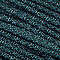 Bild für Knivesandtools 550 Paracord Typ III, Farbe: neon turquoise with chocolate diamonds - 50 ft (15,24 m)