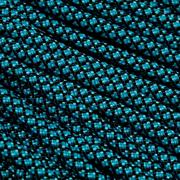 Knivesandtools 550 paracord type III, colore: neon turquoise diamonds - 50 ft (15.24 m)