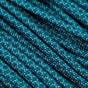 Knivesandtools 550 paracord type III, cor: turquoise with teal diamonds - 50 ft (15.24 m)