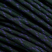 Knivesandtools 550 paracord type III, colour: black & acid purple X - 50 ft (15.24 meters)