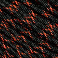 Bild für Knivesandtools 550 Paracord Typ III, Farbe: black & neon orange X - 50 ft (15,24 m)