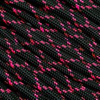 Image for Knivesandtools 550 paracord type III, colour: black & neon pink X - 50 ft (15.24 meters)