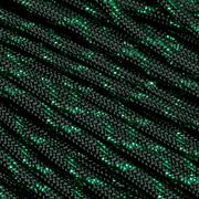 Knivesandtools 550 paracord type III, colour: green knight with green metallic X - 50 ft (15.24 meters)