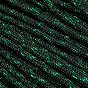 Knivesandtools 550 paracord type III, cor: green knight with green metallic X - 50 ft (15.24 m)