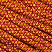 Knivesandtools 550 paracord type III, kleur: burgundy goldenrod diamond, 25 ft (7,62 m)